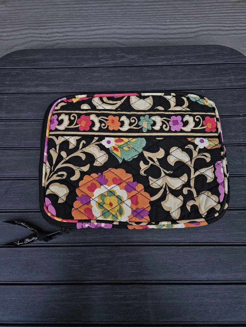 Vera Bradley Suzani Quilted Tablet Sleeve Floral iPad E Reader Tablet Case EUC